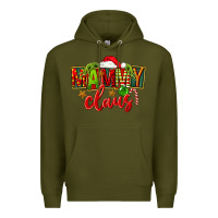 Army Green christmas mammy claus Premium Hoodie - FaDigitalArtStudio