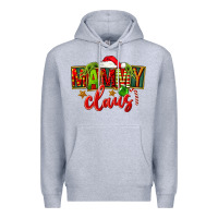 Heather Grey christmas mammy claus Premium Hoodie - FaDigitalArtStudio