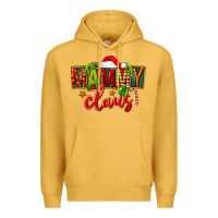 Mustard christmas mammy claus Premium Hoodie - FaDigitalArtStudio