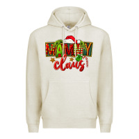 Oatmeal Heather christmas mammy claus Premium Hoodie - FaDigitalArtStudio