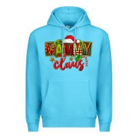 Ocean Blue christmas mammy claus Premium Hoodie - FaDigitalArtStudio