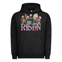 Pigment Black He is risen Easter Day Urban Hoodie - CowGirlArtShop