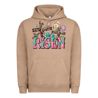 Pigment Burro He is risen Easter Day Urban Hoodie - CowGirlArtShop
