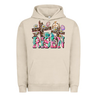 Pigment French Oak He is risen Easter Day Urban Hoodie - CowGirlArtShop