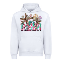 White He is risen Easter Day Urban Hoodie - CowGirlArtShop