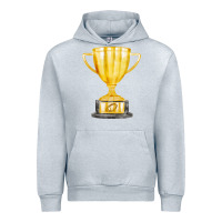Heather Grey throphy cup Urban Hoodie - FaDigitalArtStudio