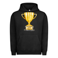 Pigment Black throphy cup Urban Hoodie - FaDigitalArtStudio