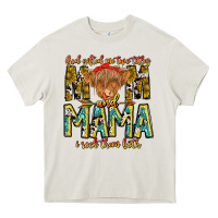 Cream God Gifted Me Two Titles And Mama i Rock Them Both Heavy Core Tee - CowhideDigitalArt