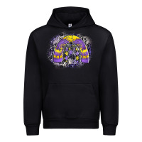 Black halloween rainbow Urban Hoodie - CowhideDigitalArt