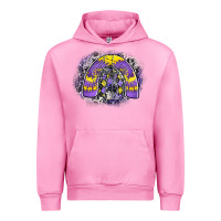 Fuchsia Pink halloween rainbow Urban Hoodie - CowhideDigitalArt