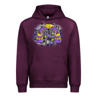 Mauve Wine halloween rainbow Urban Hoodie - CowhideDigitalArt