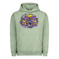 Pigment Oil Green halloween rainbow Urban Hoodie - CowhideDigitalArt