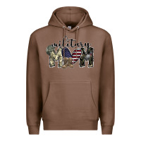 Chestnut military mom Premium Hoodie - SublimationCraftShop