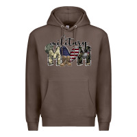 Coffee military mom Premium Hoodie - SublimationCraftShop