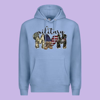 Military Mom Premium Hoodie Designed By Sublimationcraftshop