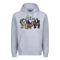 Heather Grey military mom Premium Hoodie - SublimationCraftShop
