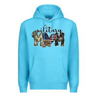 Ocean Blue military mom Premium Hoodie - SublimationCraftShop