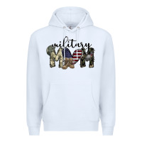 White military mom Premium Hoodie - SublimationCraftShop