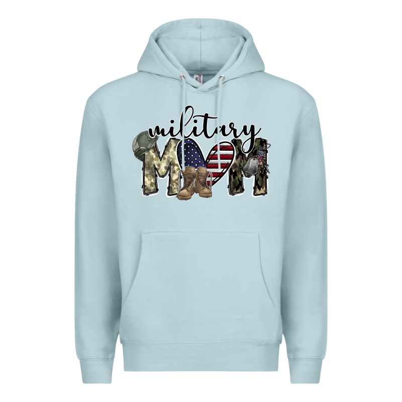 Military Mom Premium Hoodie by SublimationCraftShop | Teevron