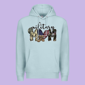 Military Mom Premium Hoodie Designed By Sublimationcraftshop