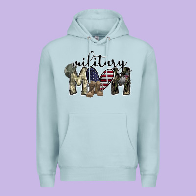 Military Mom Premium Hoodie Designed By Sublimationcraftshop