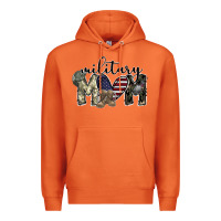 Carrot military mom Premium Hoodie - SublimationCraftShop