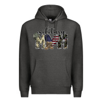 Charcoal Heather military mom Premium Hoodie - SublimationCraftShop