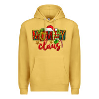 Antique Gold christmas mommy claus Premium Hoodie - FaDigitalArtStudio