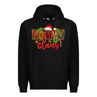 Black christmas mommy claus Premium Hoodie - FaDigitalArtStudio
