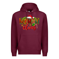 Burgundy christmas mommy claus Premium Hoodie - FaDigitalArtStudio