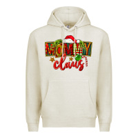 Oatmeal Heather christmas mommy claus Premium Hoodie - FaDigitalArtStudio