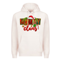 Pale Pink christmas mommy claus Premium Hoodie - FaDigitalArtStudio