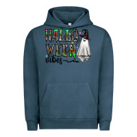 Pigment Midnight Navy halloween vibes Urban Hoodie - CowhideDigitalArt