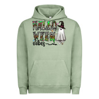 Pigment Oil Green halloween vibes Urban Hoodie - CowhideDigitalArt