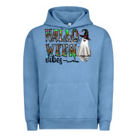 Pigment Pebble Blue halloween vibes Urban Hoodie - CowhideDigitalArt