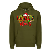 Army Green christmas mommy claus Premium Hoodie - FaDigitalArtStudio