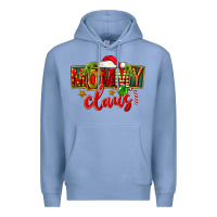 Colony Blue christmas mommy claus Premium Hoodie - FaDigitalArtStudio