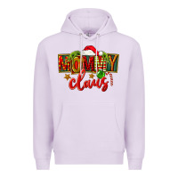 Lilac christmas mommy claus Premium Hoodie - FaDigitalArtStudio