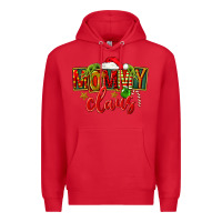 Red christmas mommy claus Premium Hoodie - FaDigitalArtStudio