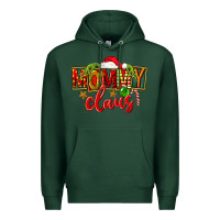 Sports Green christmas mommy claus Premium Hoodie - FaDigitalArtStudio
