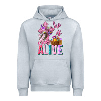 Heather Grey he is alive easter Urban Hoodie - Neo Western
