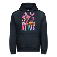 Navy he is alive easter Urban Hoodie - Neo Western