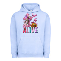 Pigment Grape Ice he is alive easter Urban Hoodie - Neo Western
