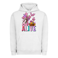 Pigment Lunar Rock he is alive easter Urban Hoodie - Neo Western