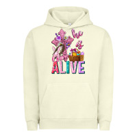Pigment Pistachio he is alive easter Urban Hoodie - Neo Western