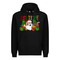 Black believe Premium Hoodie - CowhideDigitalArt