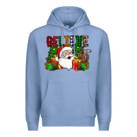 Colony Blue believe Premium Hoodie - CowhideDigitalArt
