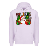 Lilac believe Premium Hoodie - CowhideDigitalArt