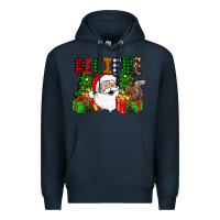Navy believe Premium Hoodie - CowhideDigitalArt