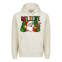 Oatmeal Heather believe Premium Hoodie - CowhideDigitalArt